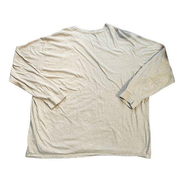 🛍️ Red Head Brand Co Cream Long Sleeve Pocket Tee Mens Size 5XL - Picture 5 of 5